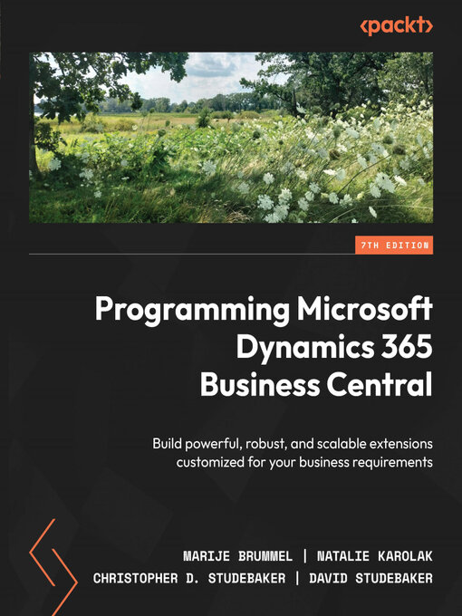 Title details for Programming Microsoft Dynamics 365 Business Central by Marije Brummel - Available
